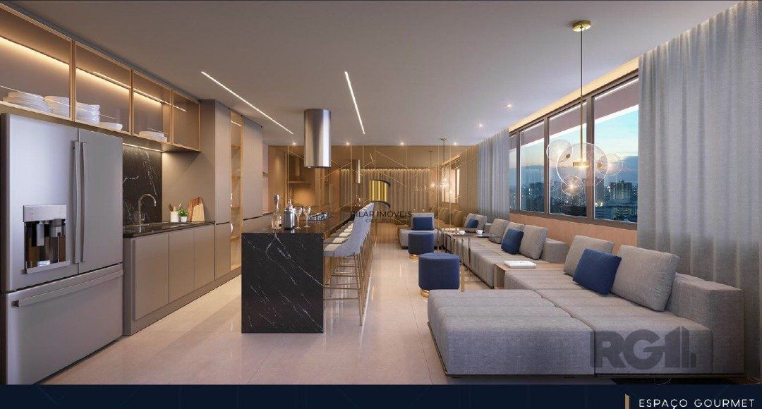Apartamento 1 dormitório, banheiro social e cozinha americana