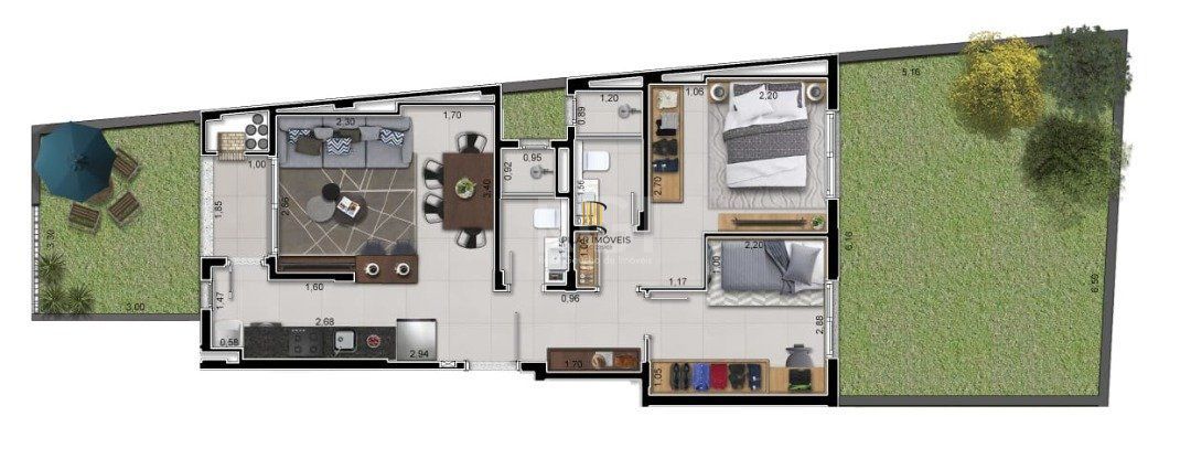 Apartamento 2 dormitórios no bairro Medianeira