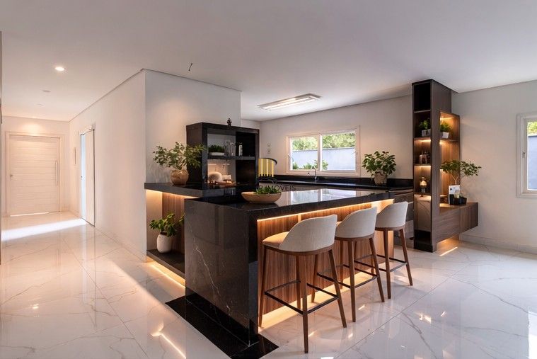 Casa em condomínio no Terra Ville  .Esta casa de alto padrão, dispõe de 4 suítes