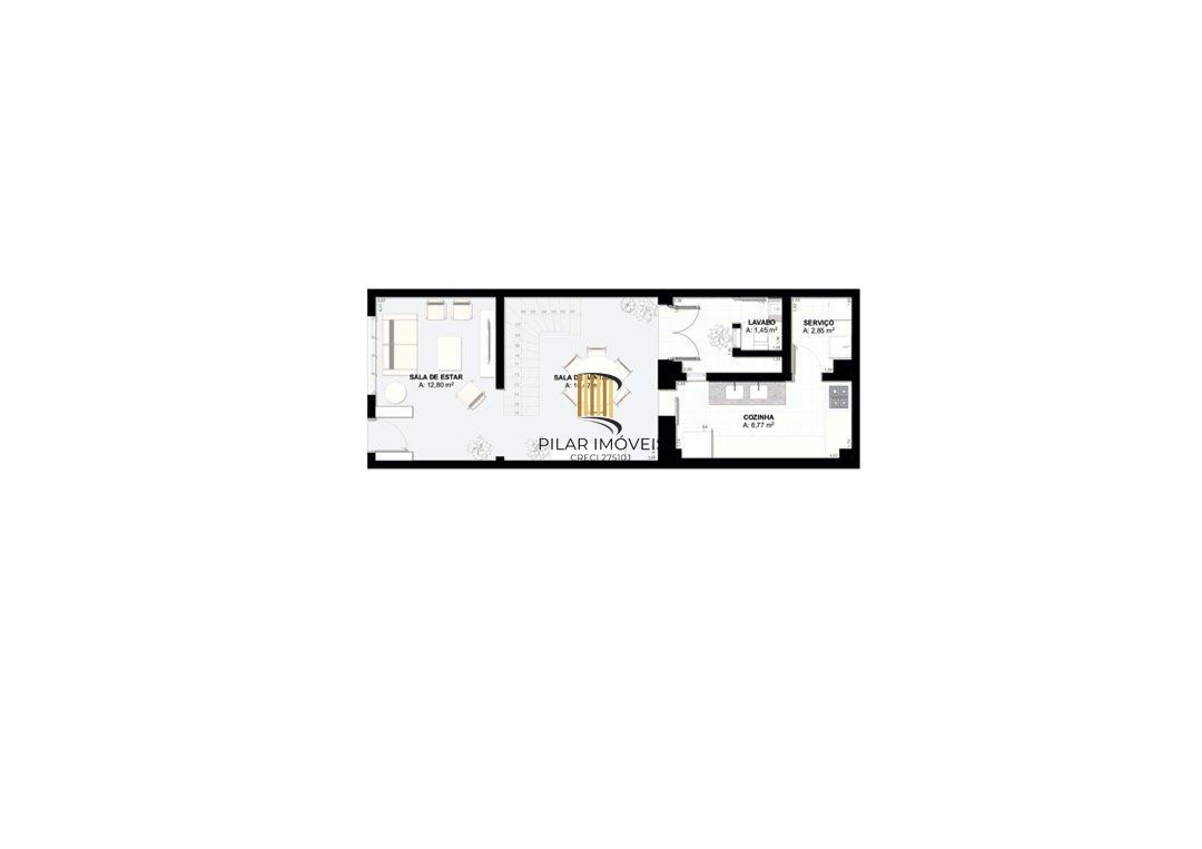 Casa para Venda - 130m², 3 dormitórios, sendo 1 suites, Cidade Baixa