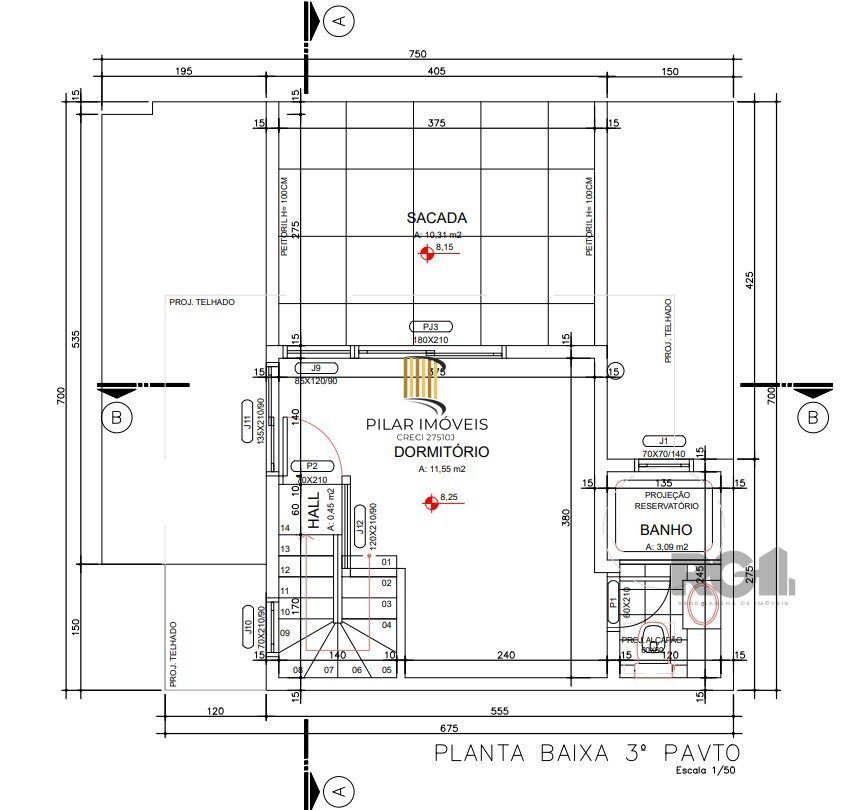 Casa Condominio 3 Dormitório(s) Bairro Espirito Santo