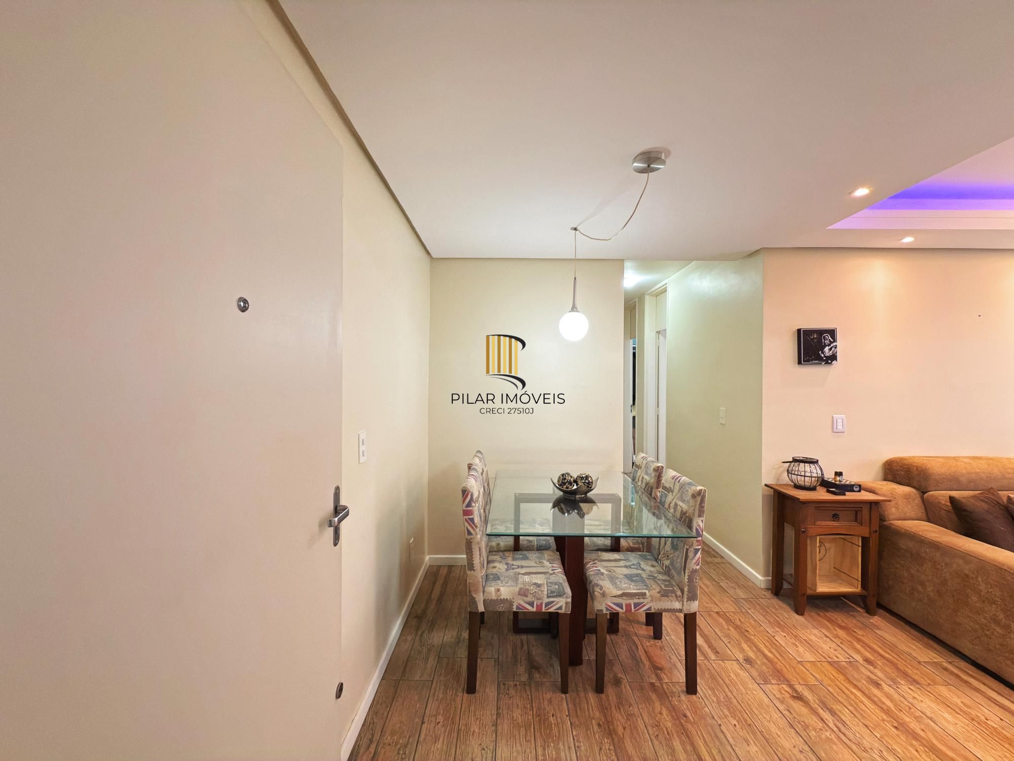 Apartamento de 3 dormitórios, 1 suíte e 2 vagas de garagem cobertas.