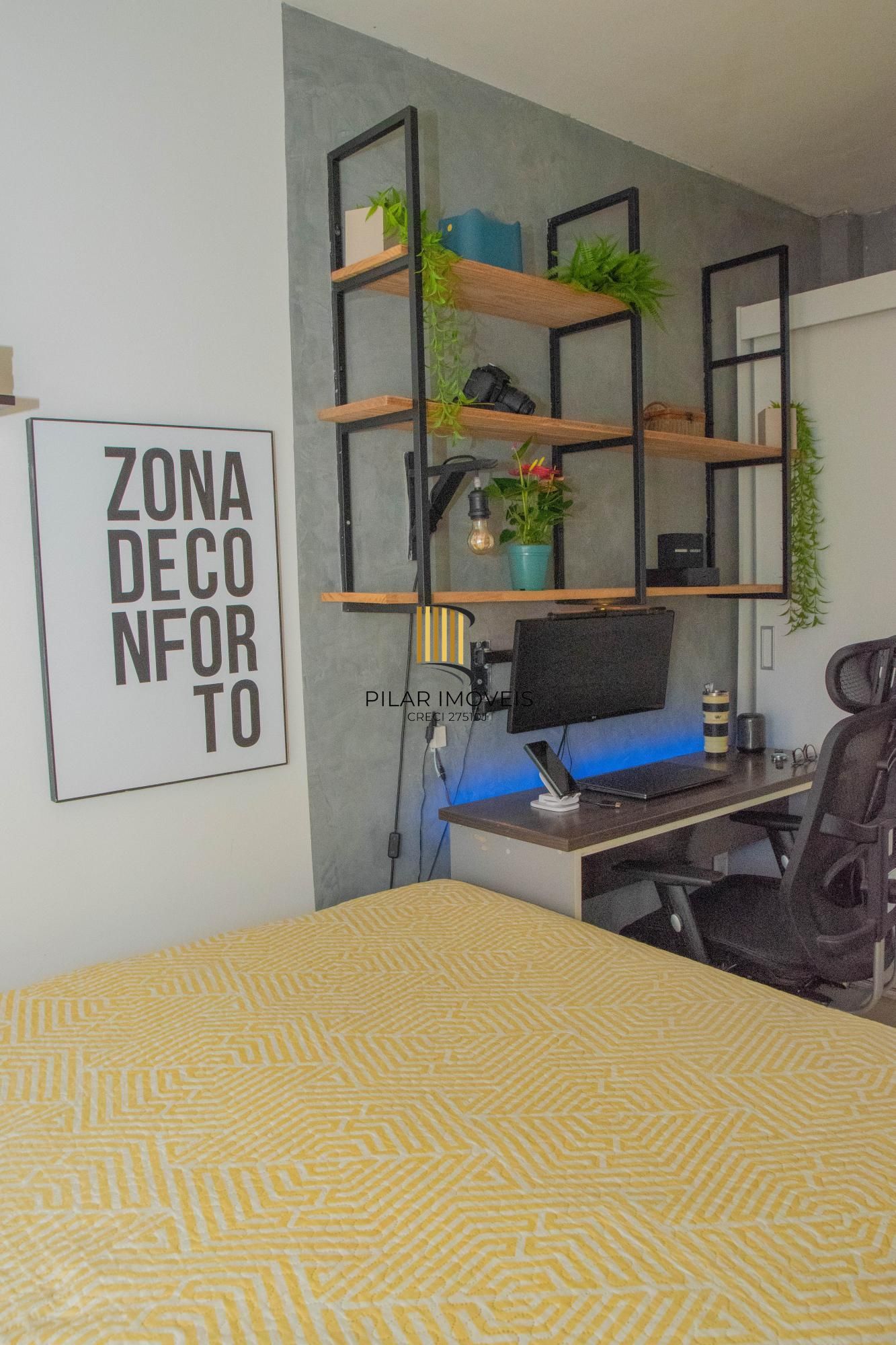 Apartamento 1 quarto, reformado, 35m² privativos - Bairro Camaquã