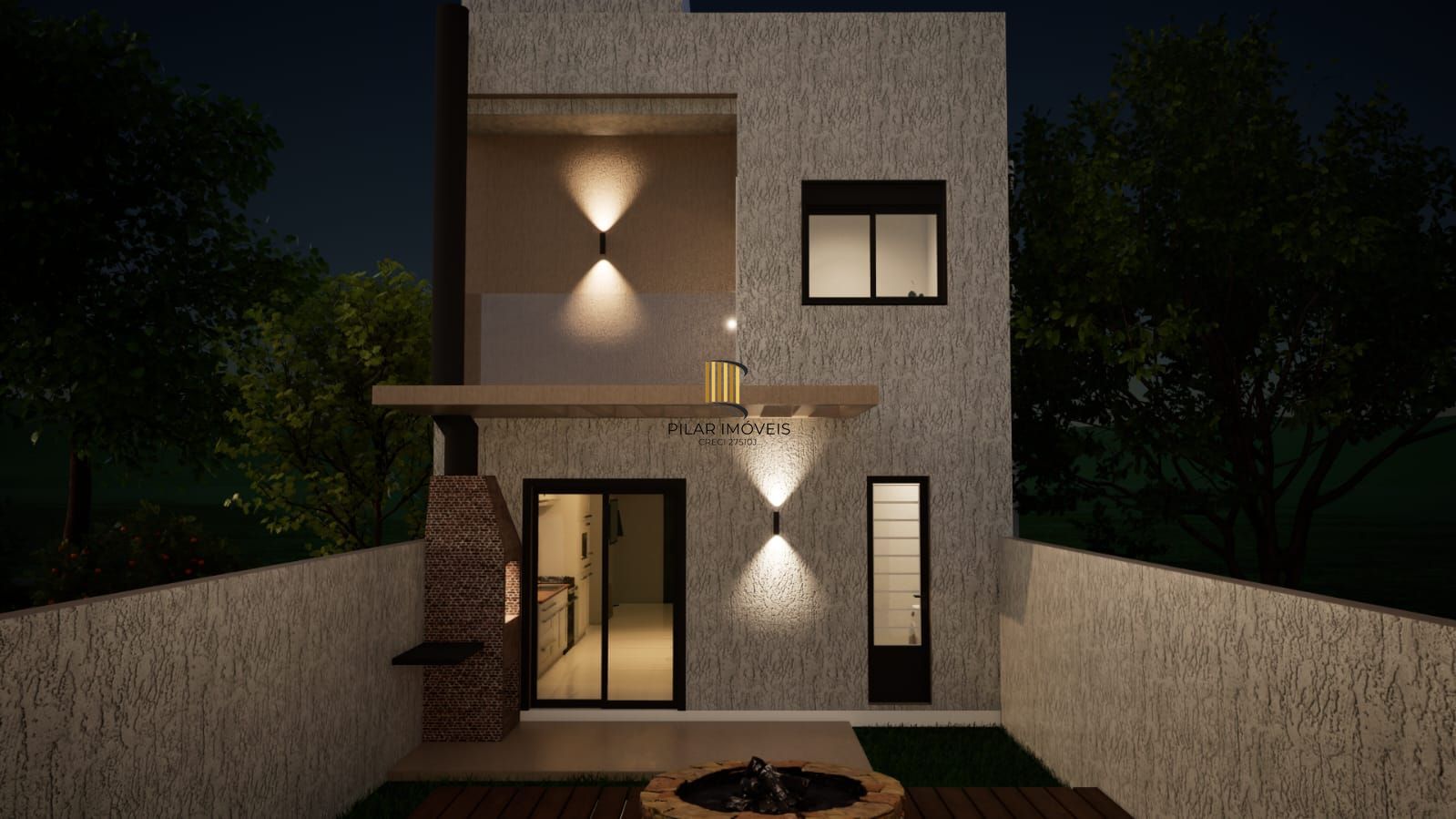 Casa em Condomínio à venda, bairro Campo Novo,  3 quartos (1 suite),  3 banheiros