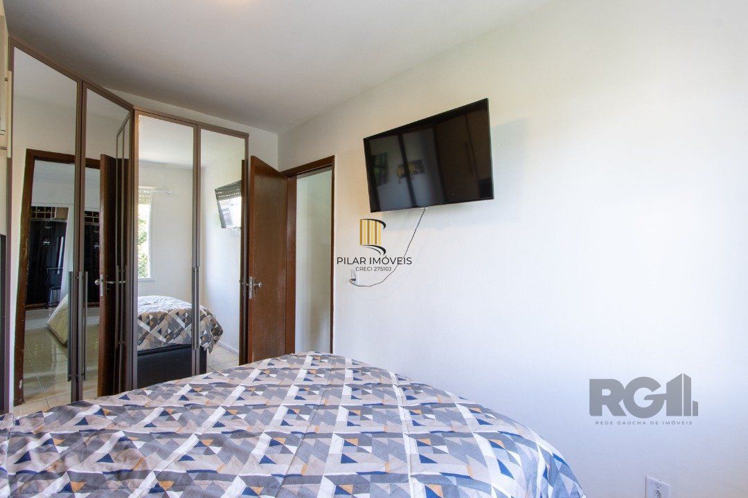 O apartamento com 46,68 m² de área privativa