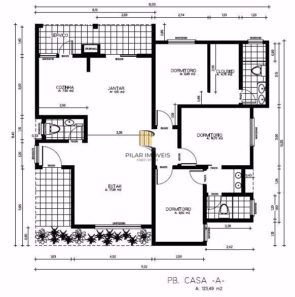 Casa para Venda - 123.49m², 3 dormitórios, sendo 1 suites, 1 vaga - Lagos De Nova Ipanema
