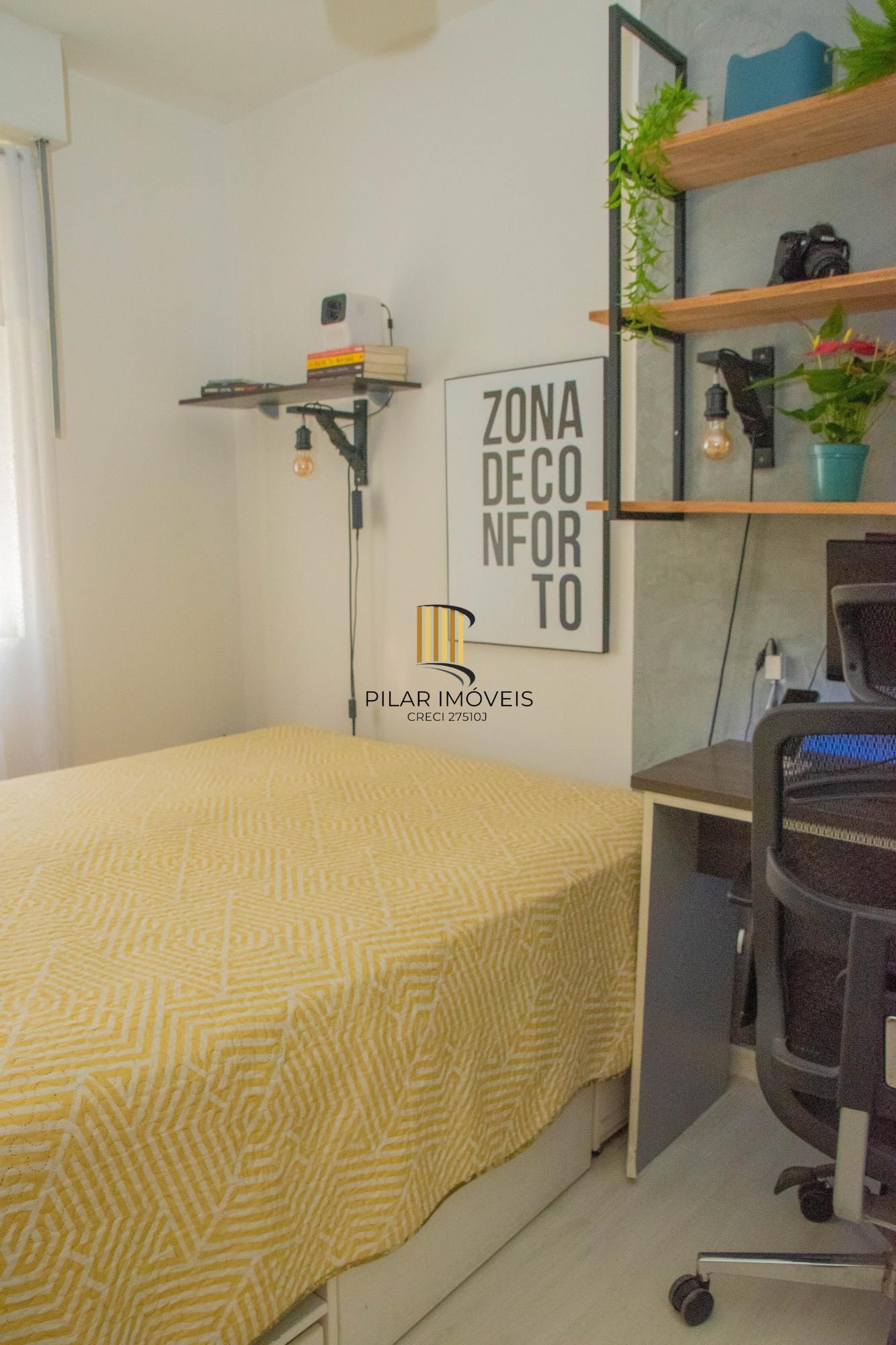 Apartamento 1 quarto, reformado, 35m² privativos - Bairro Camaquã