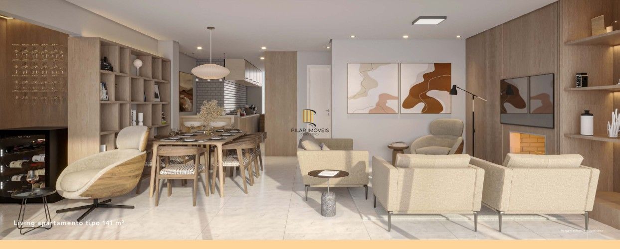 Apartamento alto padrão com 141,92m², 3 suítes, 2 vagas, no bairro Tristeza em Porto Alegre