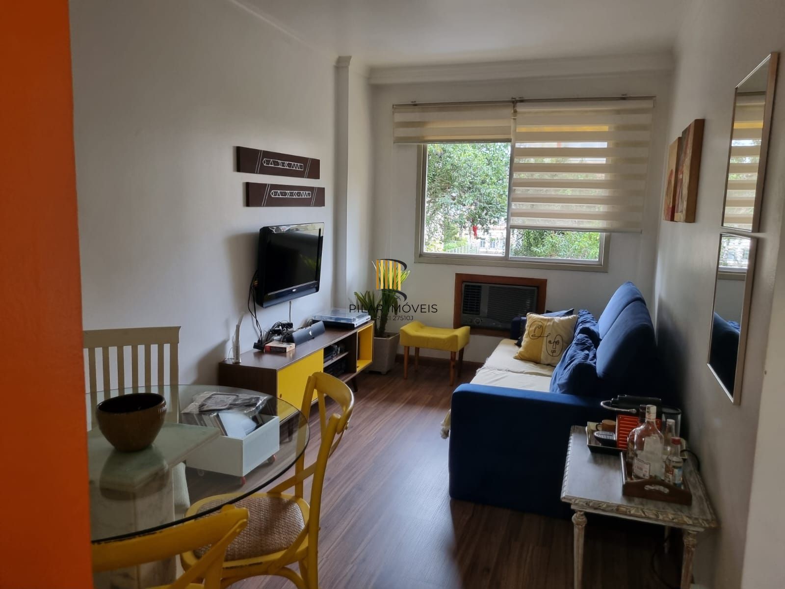 Apartamento de 1 dormitório com sacada no Centro Histórico.