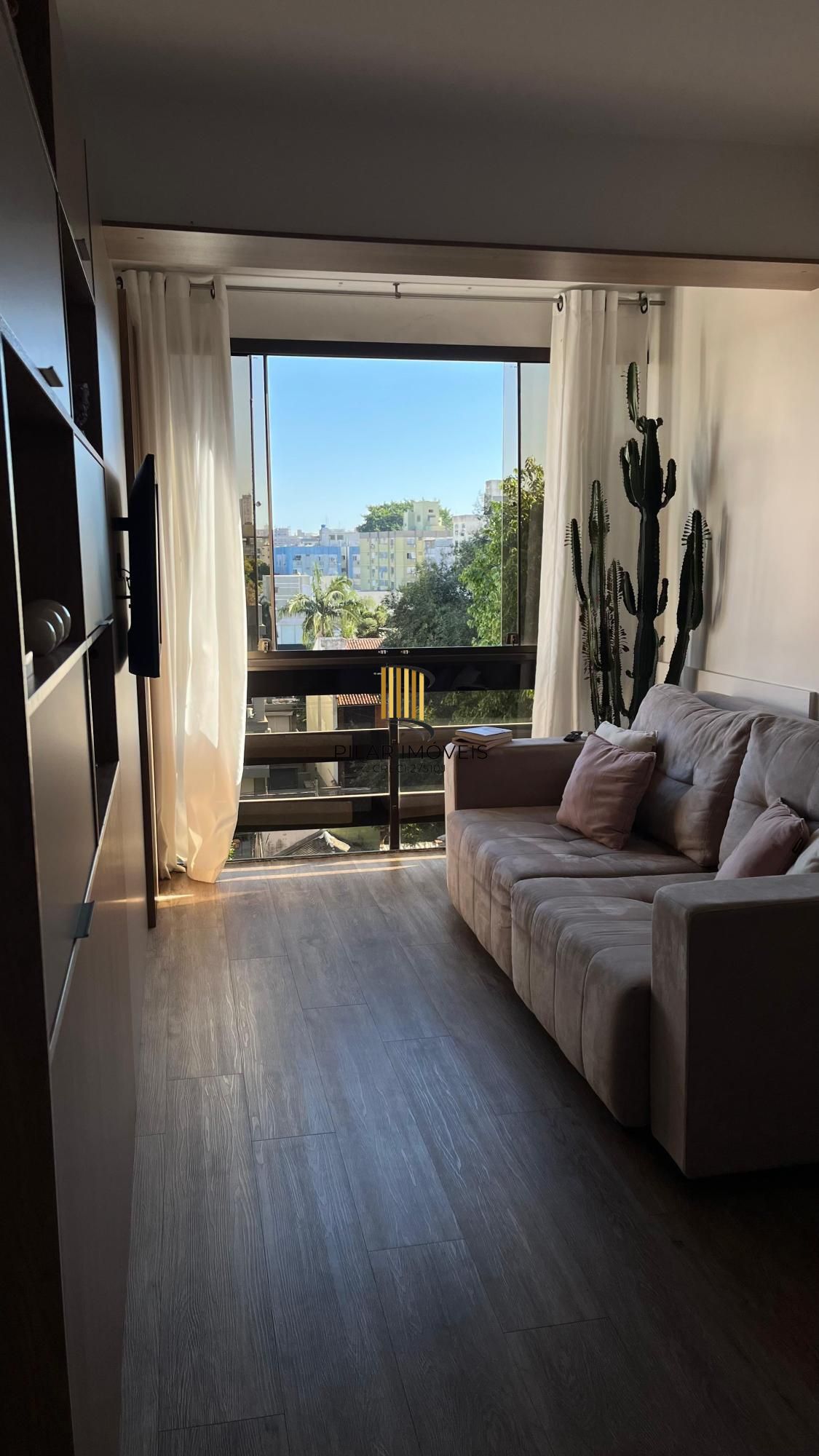 Vende-se apartamento mobiliado de 1 dormitório, 40m² e 1 vaga - Auxiliadora - Pilar Imóveis