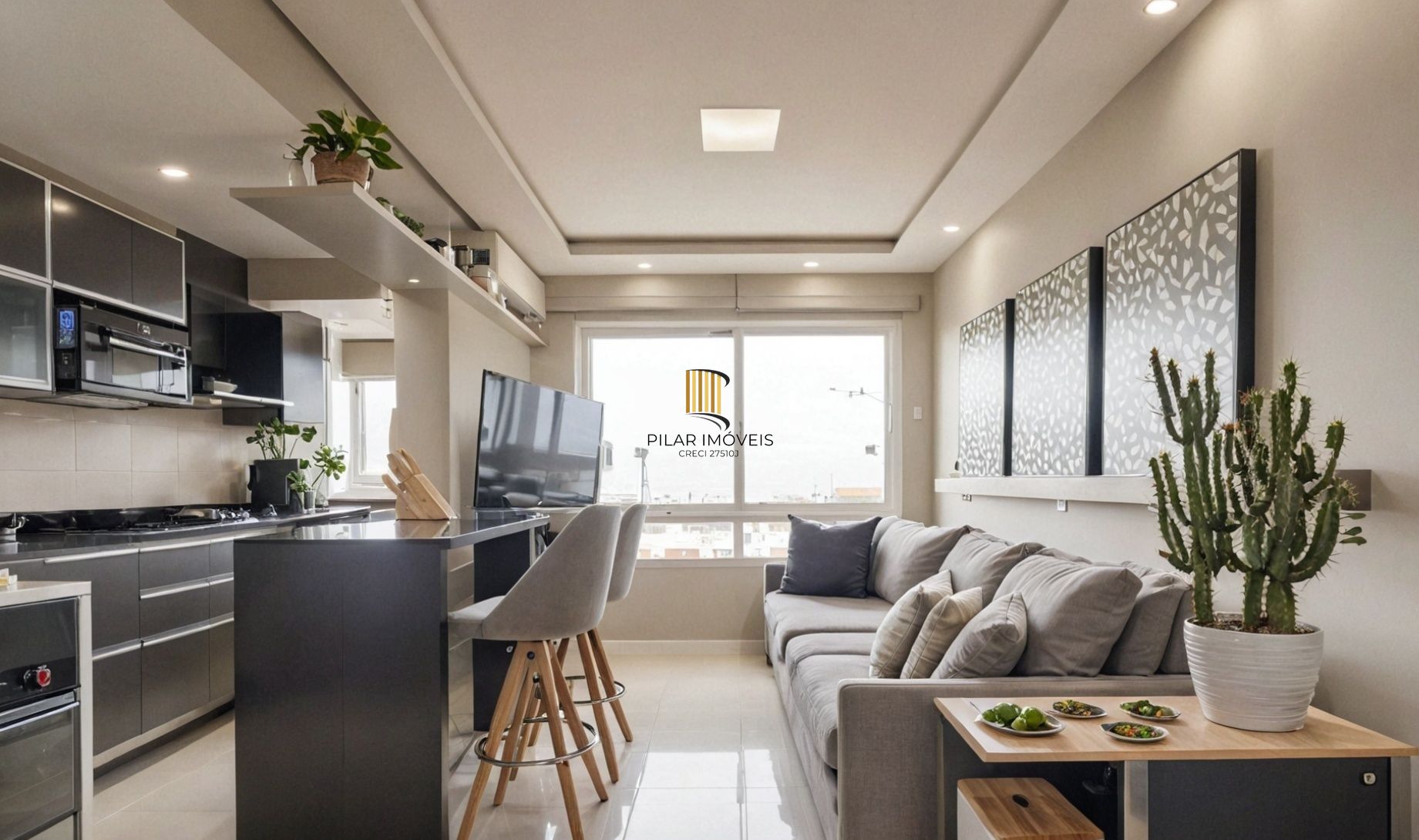 Vende-se apartamento com 2 quartos (1 suíte), 55m² e 2 vagas – Petrópolis - Pilar Imóveis