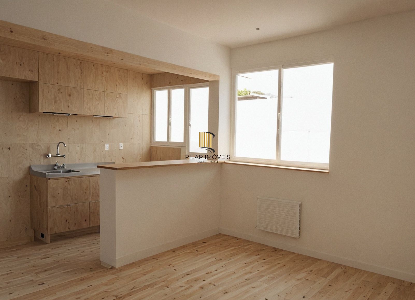 Vende-se apartamento térreo com pátio de 1 quarto - Santa Cecília - Pilar Imóveis