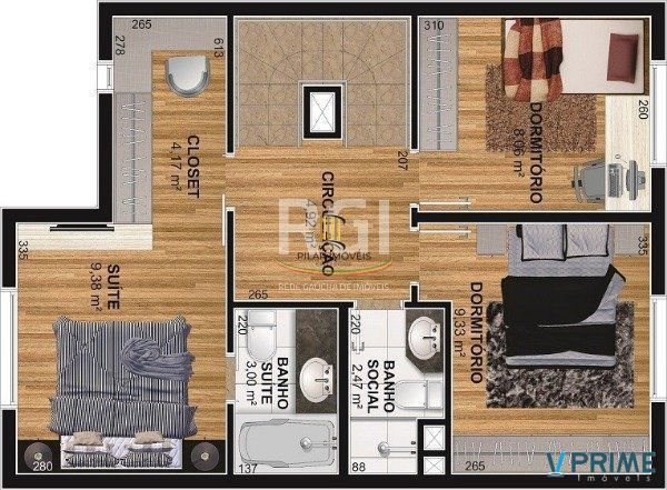 Vende-se casa em condomínio com 4 dormitórios (2 suítes), 3 vagas  – Tristeza