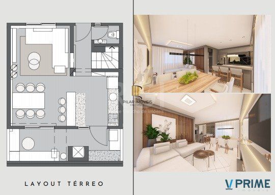 Vende-se casa em condomínio com 4 dormitórios (2 suítes), 3 vagas  – Tristeza - Pilar Imóveis