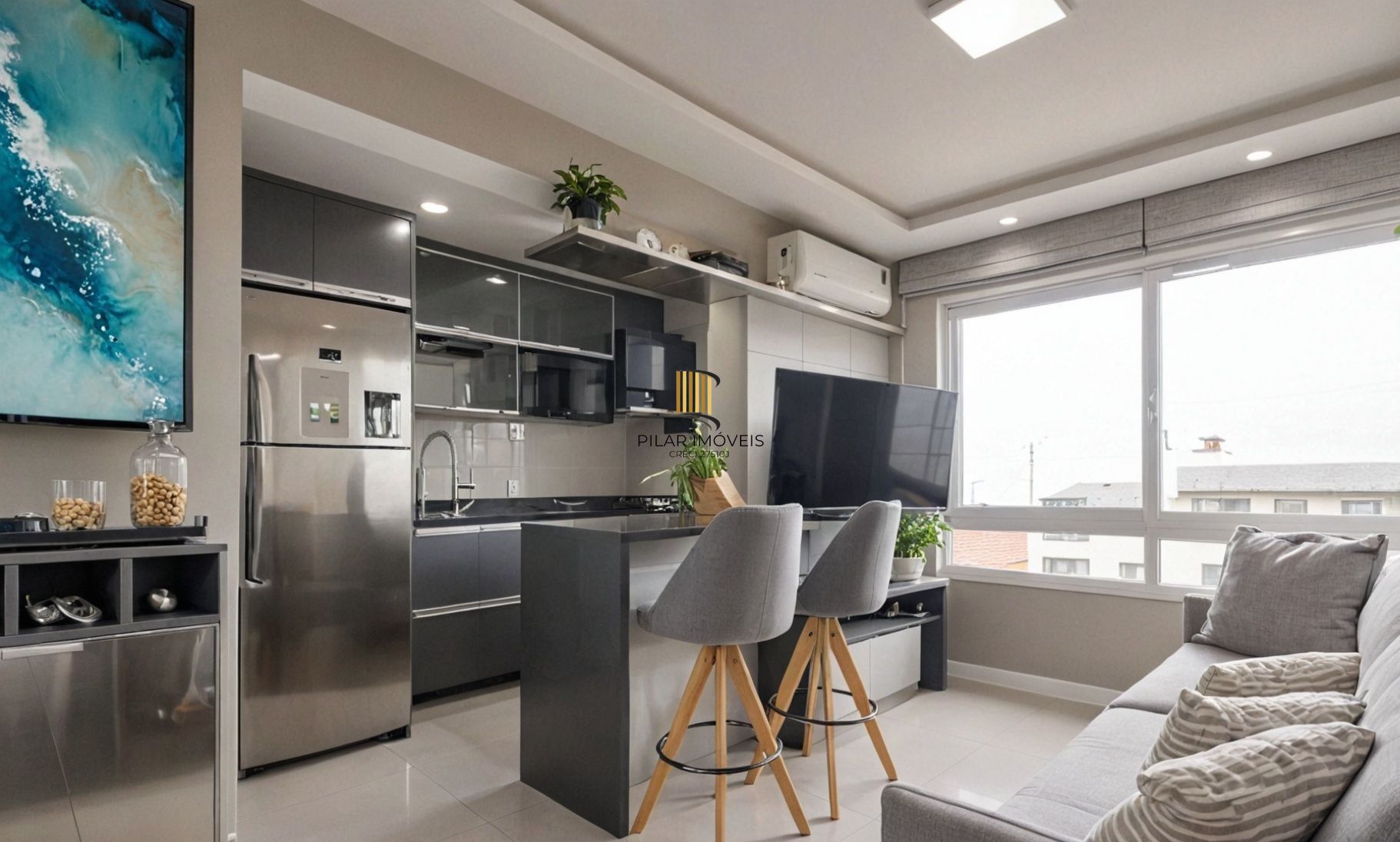 Vende-se apartamento com 2 quartos (1 suíte), 55m² e 2 vagas – Petrópolis