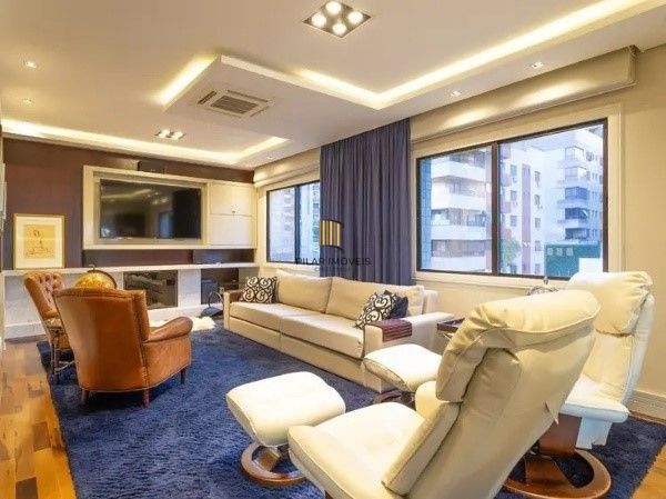 Vende-se amplo apartamento luxuoso 3 suítes e 3 vagas, hidro, mobiliado, dependência completa - 221m² - Bela Vista