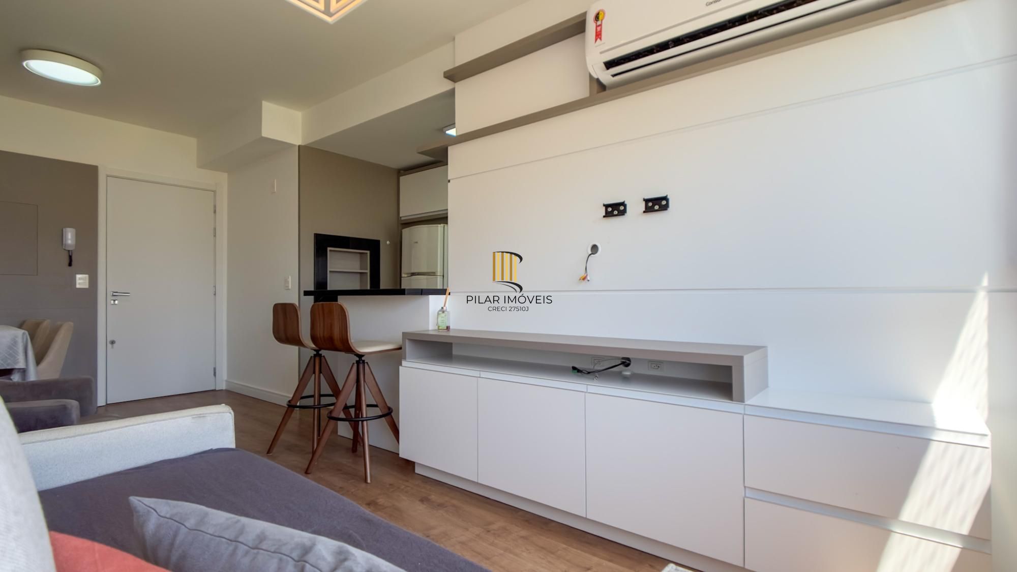 Excelente apartamento 2 dormitorios  semi mobiliado localizado na cidade baixa