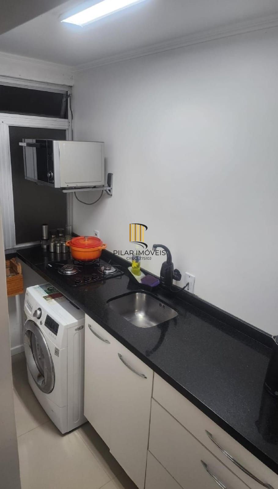 Excelente apartamento de 1 dormitório, com sala ampla para dois ambientes