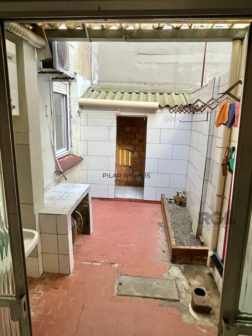 Apartamento terreo na Praia de Belas, com patio privativo