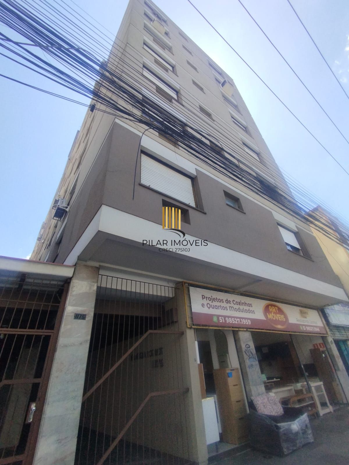 Apartamento 1 Dormitório na João Pessoa – Amplo, Ensolarado e com Área de Serviço Separada - Pilar Imóveis