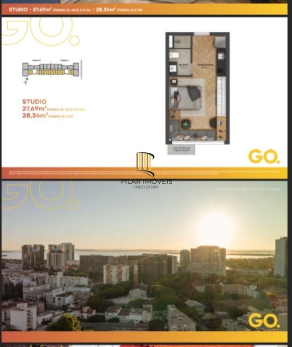 Apartamento 1 dormitório no bairro Cidade Baixa