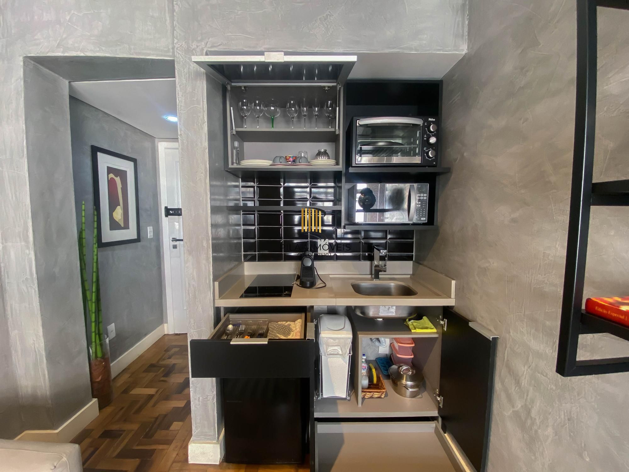 Apartamento mobiliado e moderno no Lido Studios – Próximo à UFRGS e Santa Casa