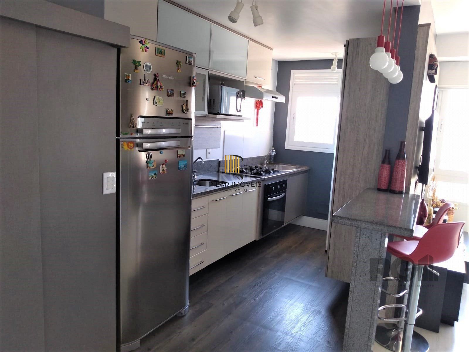 Apartamento para Venda - 67.28m², 2 dormitórios, sendo 1 suites, 1 vaga - Cidade Baixa