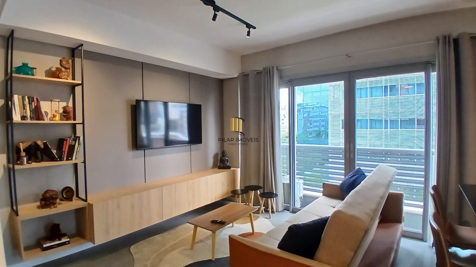 Loft mobiliado e decorado no bairro Auxiliadora. - Pilar Imóveis