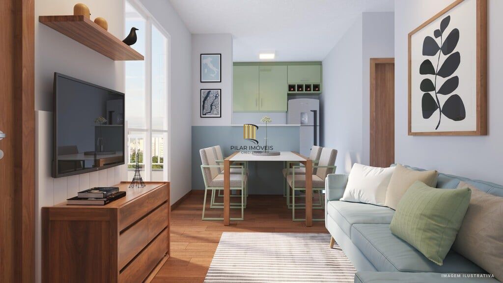 Apartamento 2 dormitórios no bairro Vila Nova