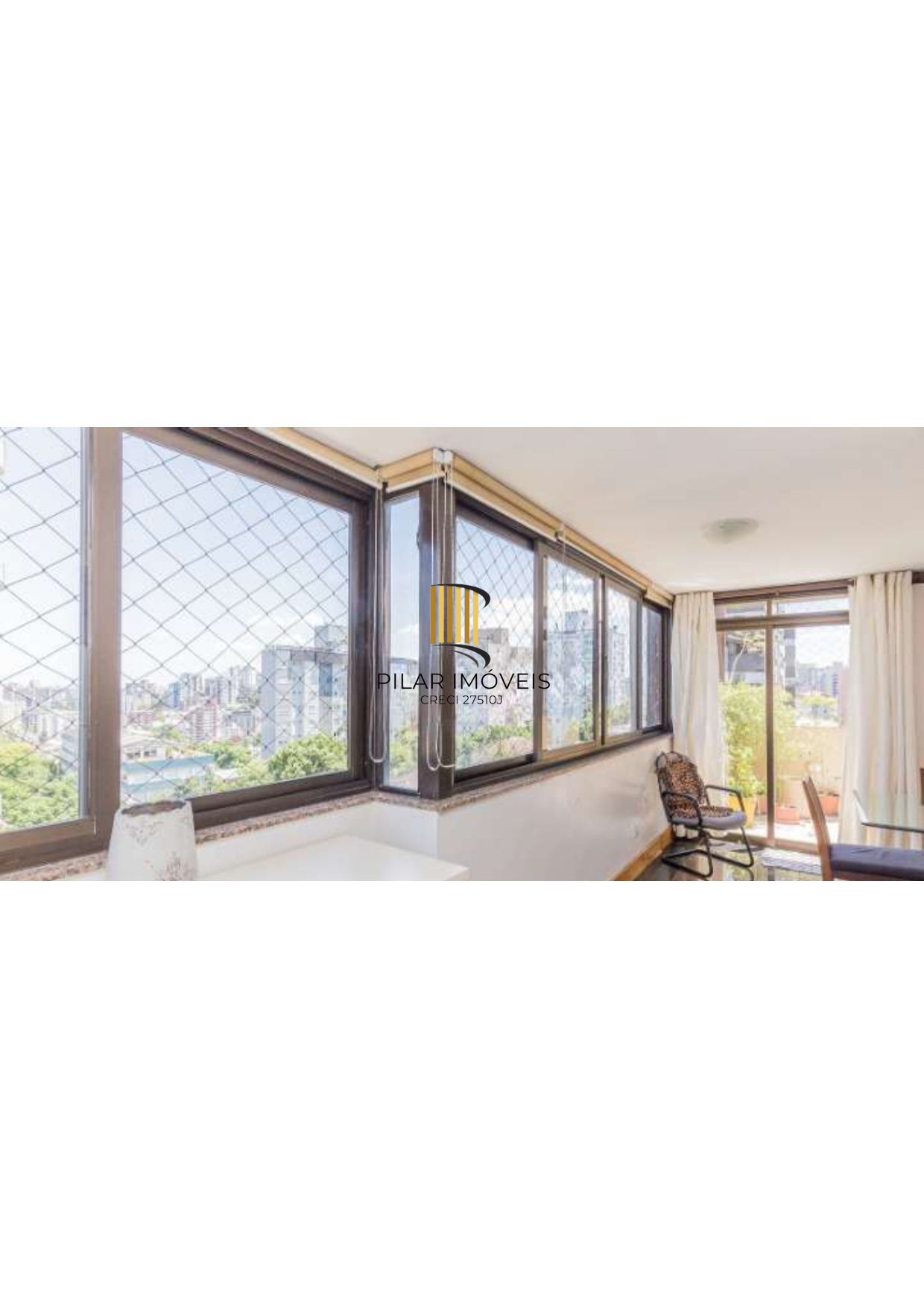 Cobertura duplex nos altos do Rio Branco.