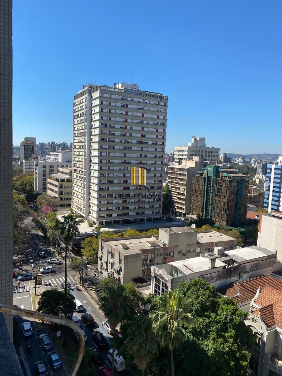 Vista panorâmica cinematográfica de 180 graus para a cidade e o Guaiba.