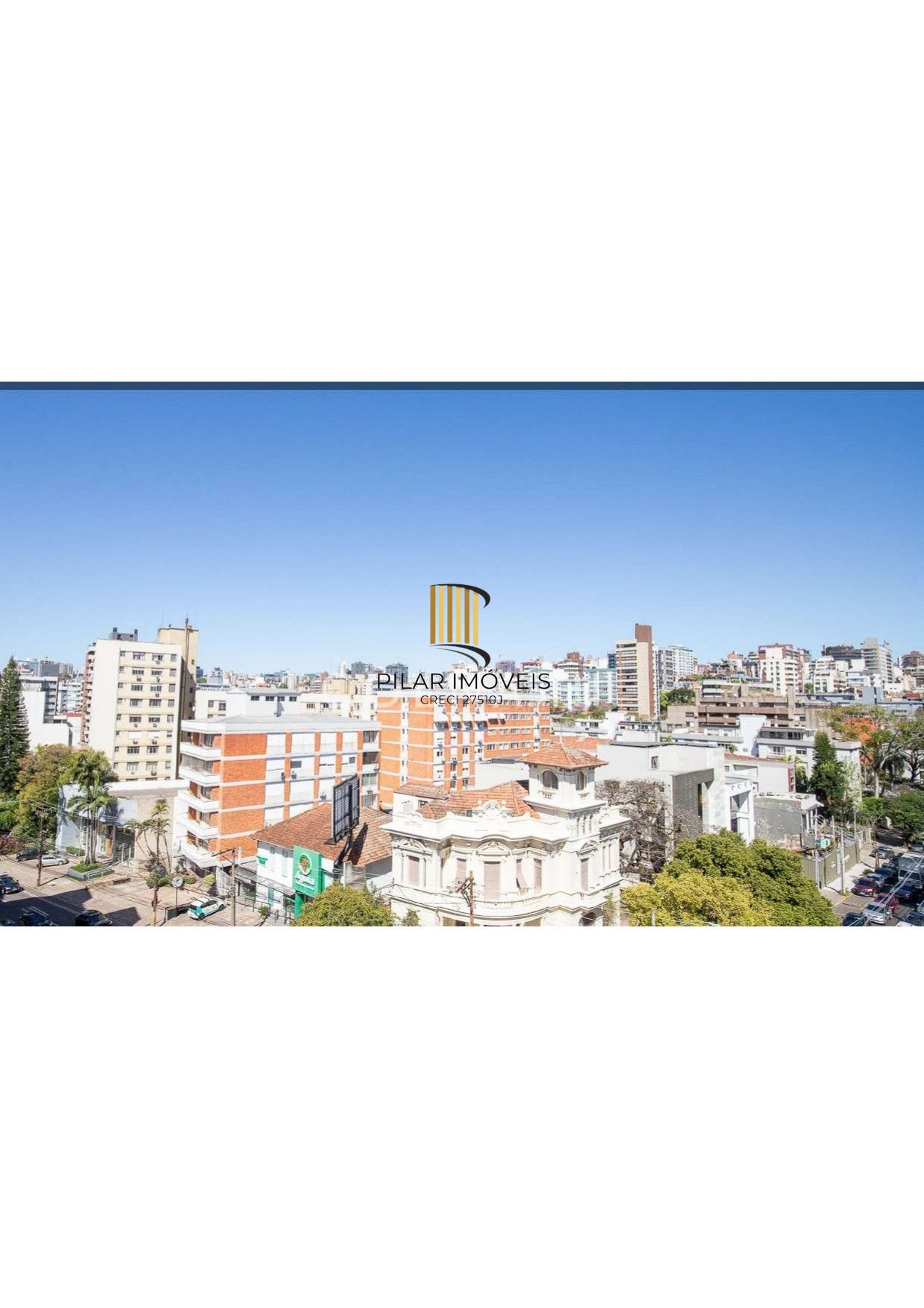 Cobertura duplex a venda no bairro mais charmoso, de Porto Alegre.