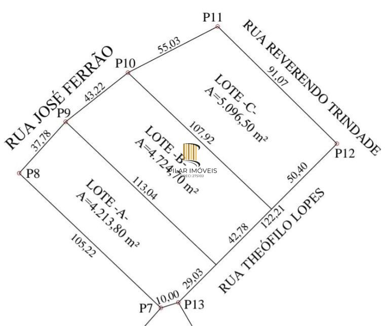 Terreno com  2362 m² por R$ 301.000,00 na Rua Theofilo Lopes -Armour - Santana do Livramento-RS