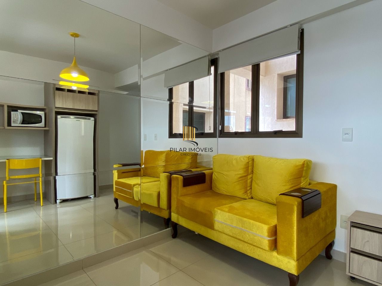 Apartamento mobiliado com vista para o Guaíba no Centro Histórico
