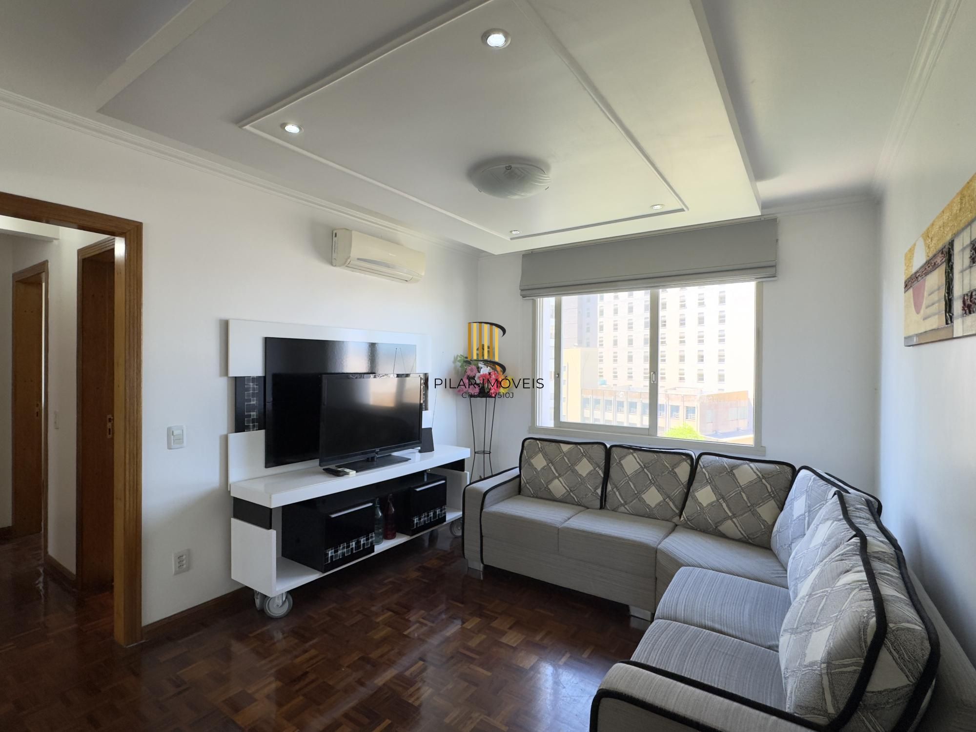 Apartamento mobiliado de 71m², com 2 dormitórios, sendo 1 suíte e vaga no Centro - Pilar Imóveis