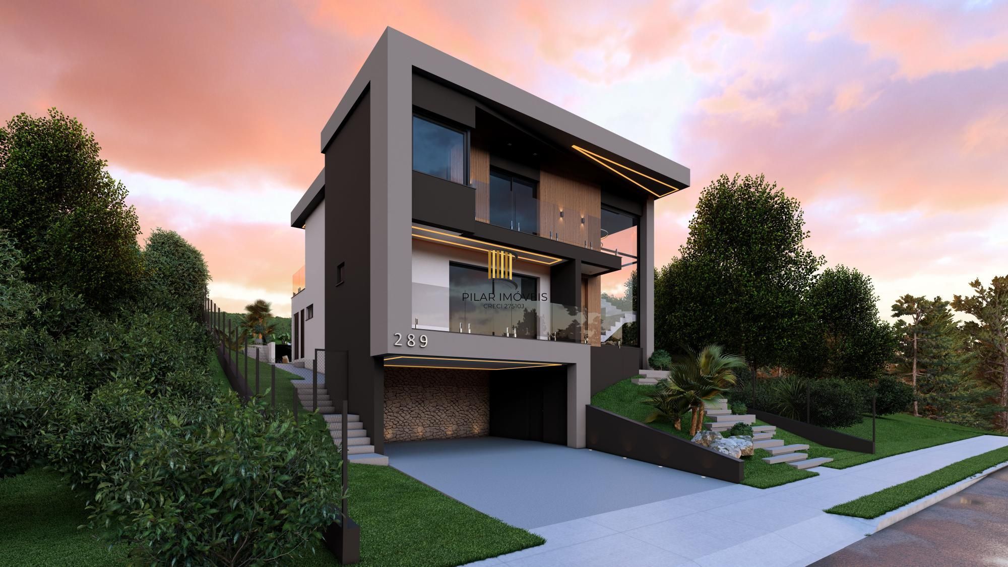 Casa em condomínio no Alphaville com 4 suítes e área gourmet