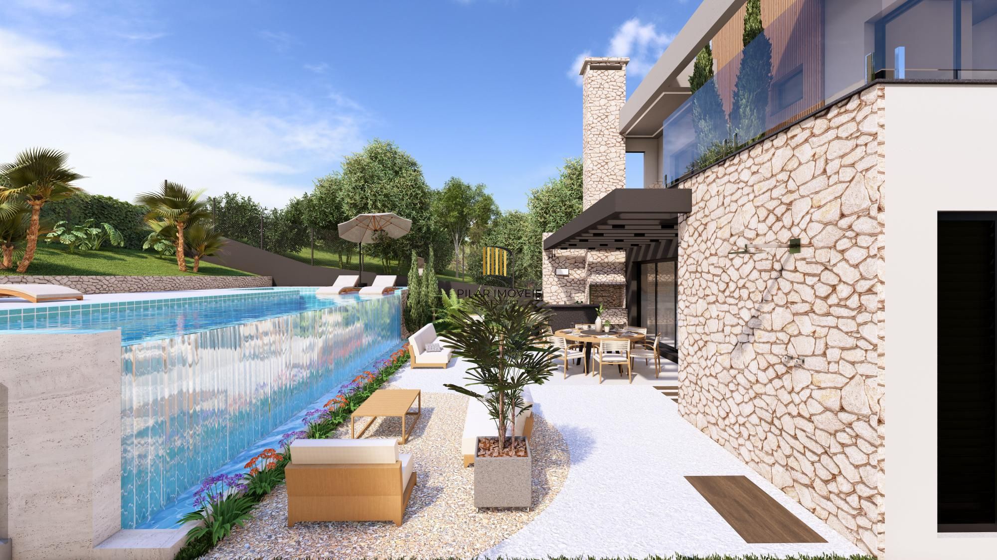 Casa em condomínio no Alphaville com 4 suítes e área gourmet