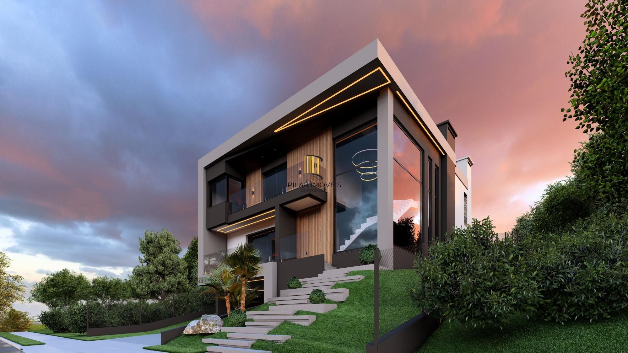 Casa em condomínio no Alphaville com 4 suítes e área gourmet