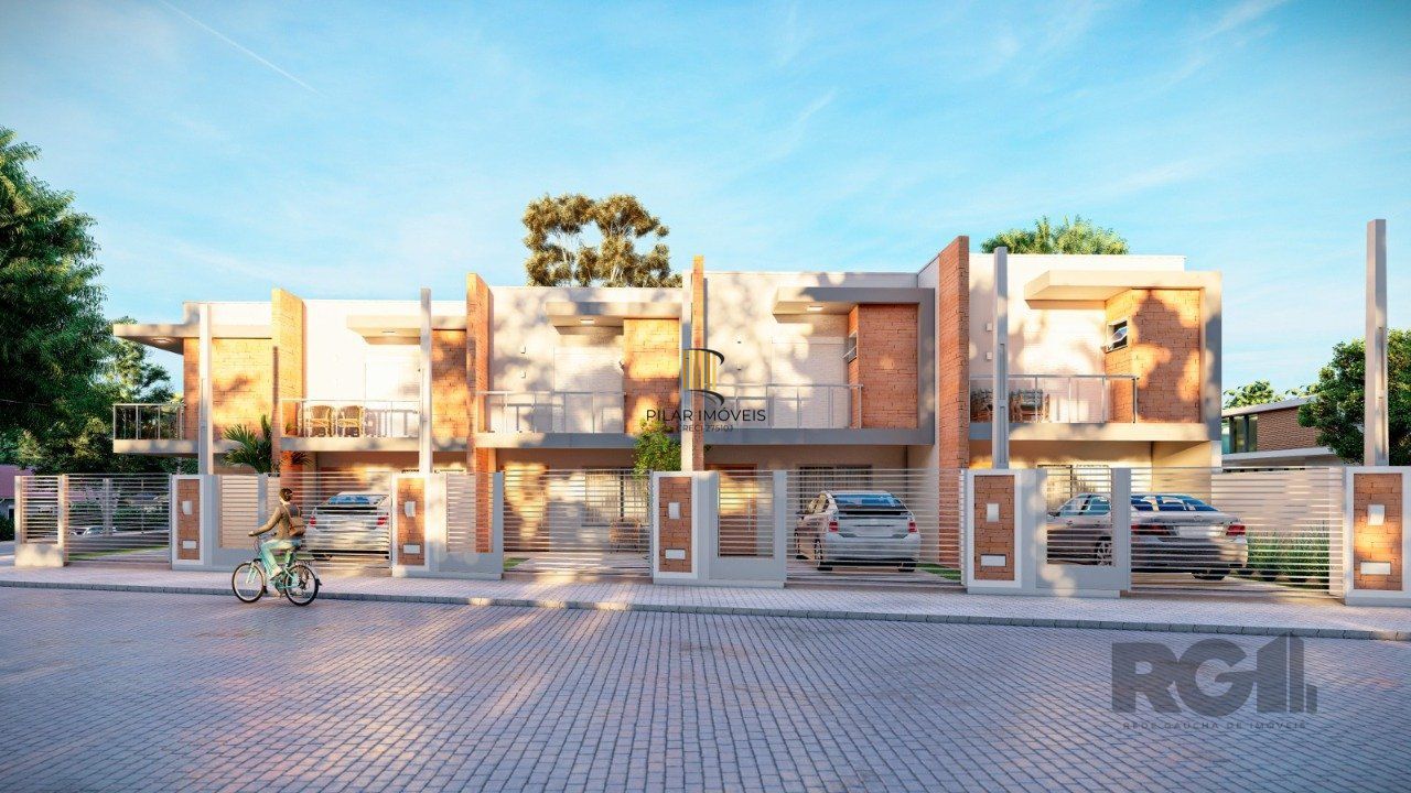 Casa com 3 dormitórios, 1 suíte, sacada, churrasqueira , vaga de garagem, em Passo de Torres/SC