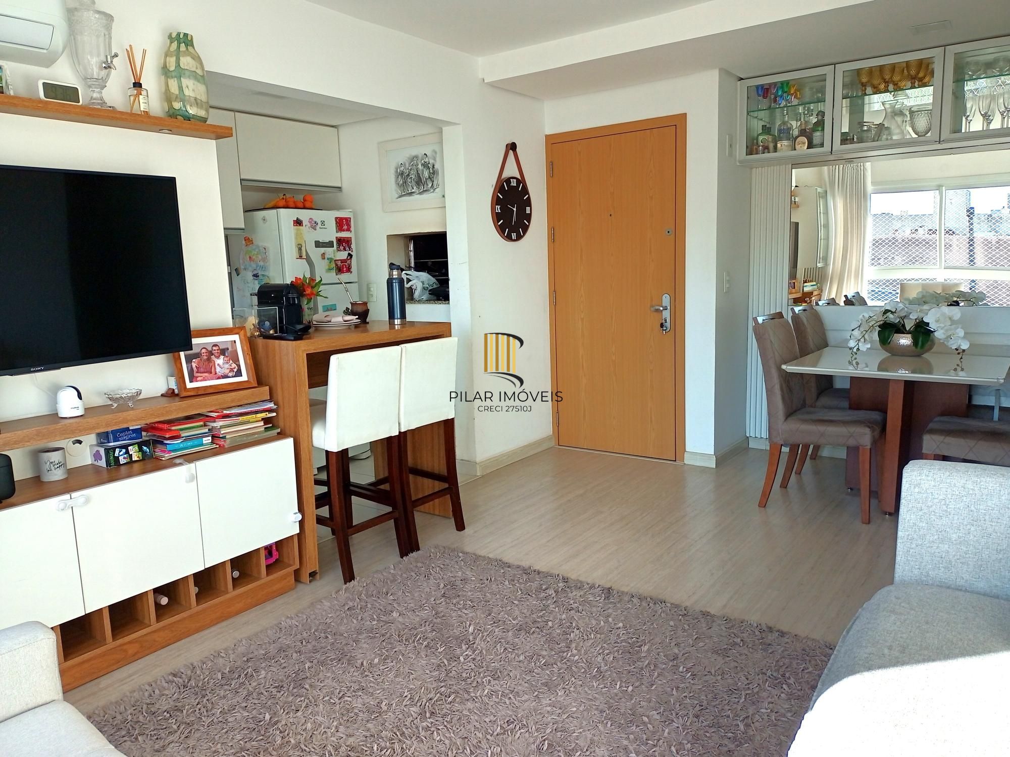 Apartamento 2 Dormitórios (1 Suíte), 64m², Churrasqueira, Vaga Coberta
