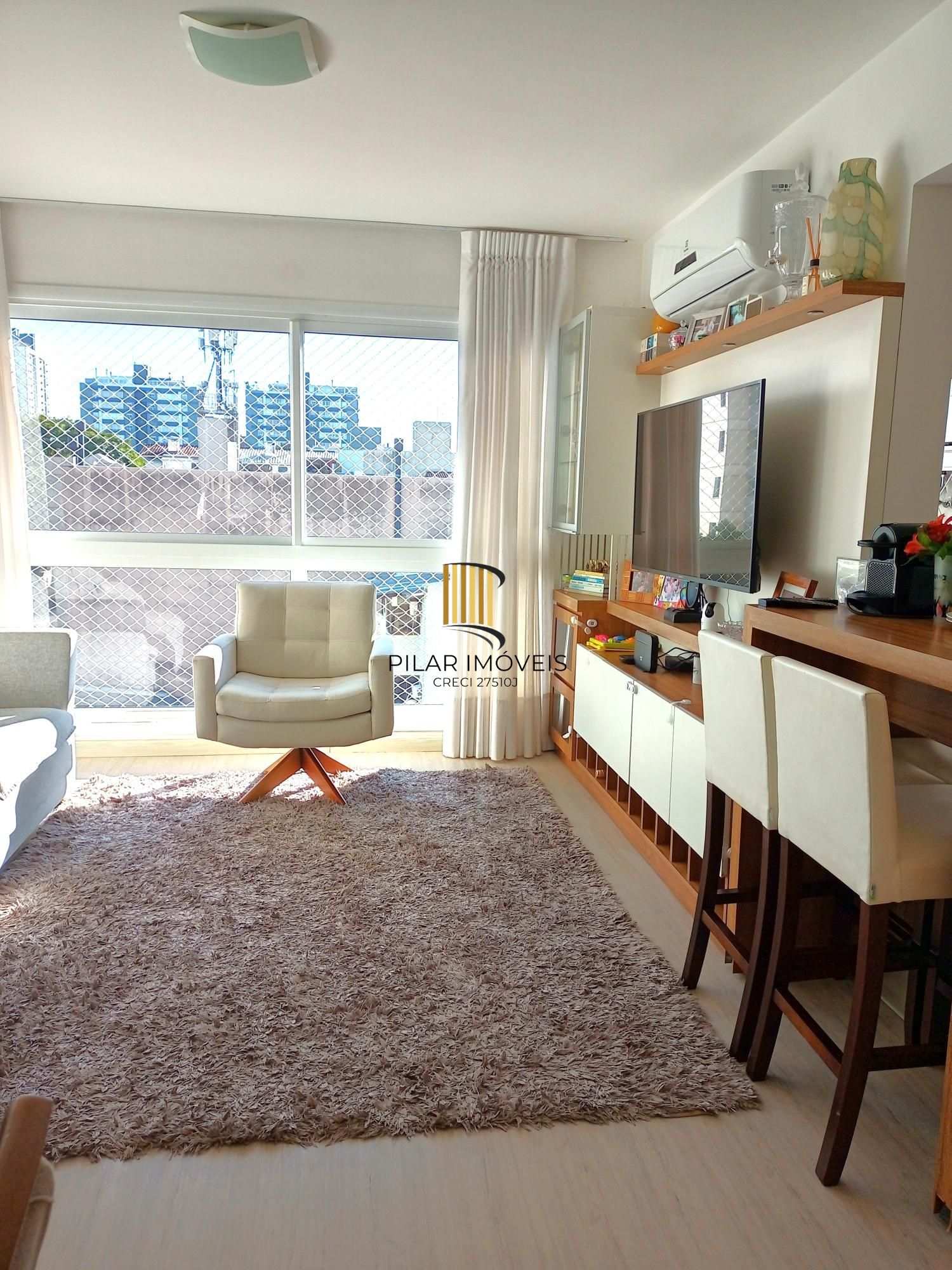 Apartamento 2 Dormitórios (1 Suíte), 64m², Churrasqueira, Vaga Coberta