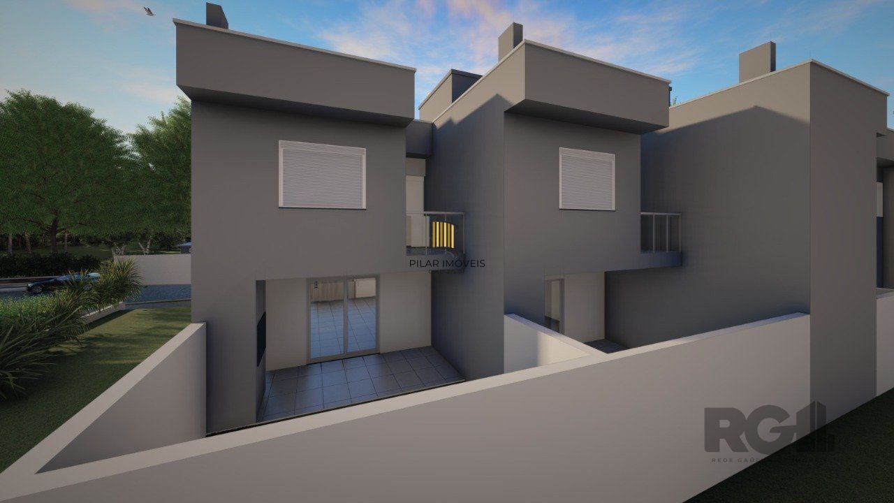 Casa com 2 suítes, sacada, churrasqueira, 1 vaga de garagem, Passo de Torres/SC