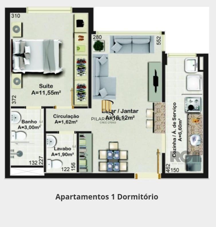 VENDA DE APARTAMENTO DE01 SUÍTE, INFRA E 02 VAGAS DE GARAGEM - SANTO ANTONIO