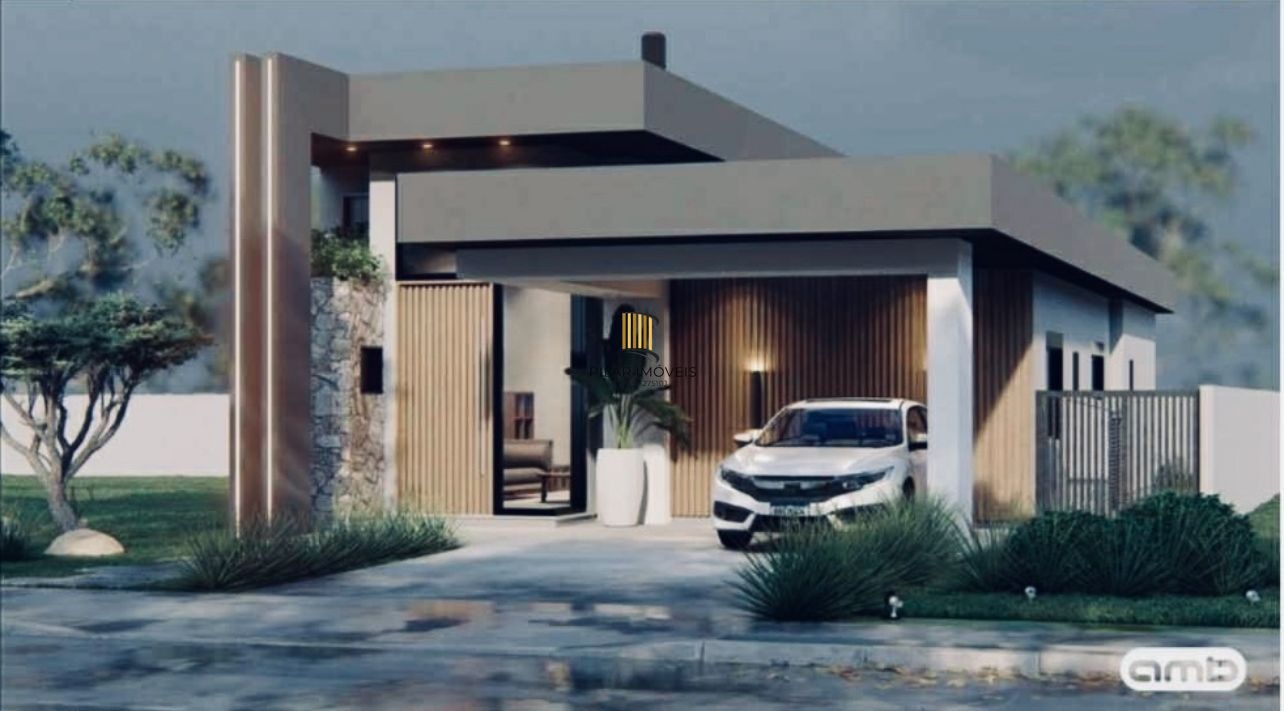 CASA EM CONDOMINIO TÉRREA,  3 SUÍTES 4 VAGAS DE GARAGEM, EM GRAVATAI RS - Pilar Imóveis