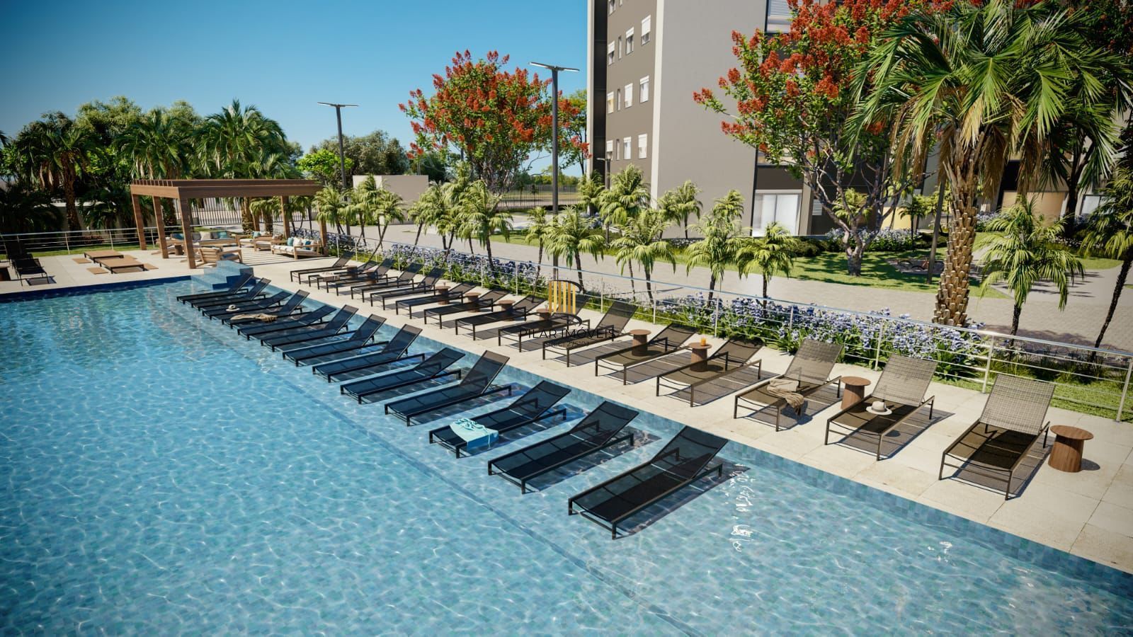 Apartamento 02 quartos, sendo 01 suíte, 01 vaga escriturada e coberta, com 52,14m² no ACQUA LIFE CLUB. - Pilar Imóveis