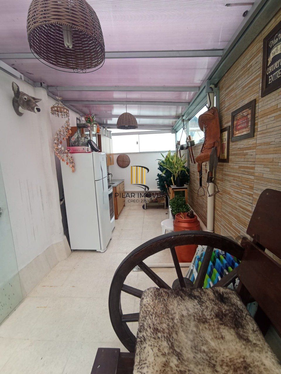 Apartamento duplex para Venda - 93.32m², 2 dormitórios, sendo 1 suite, 1 vaga - Santo Antonio, Porto Alegre