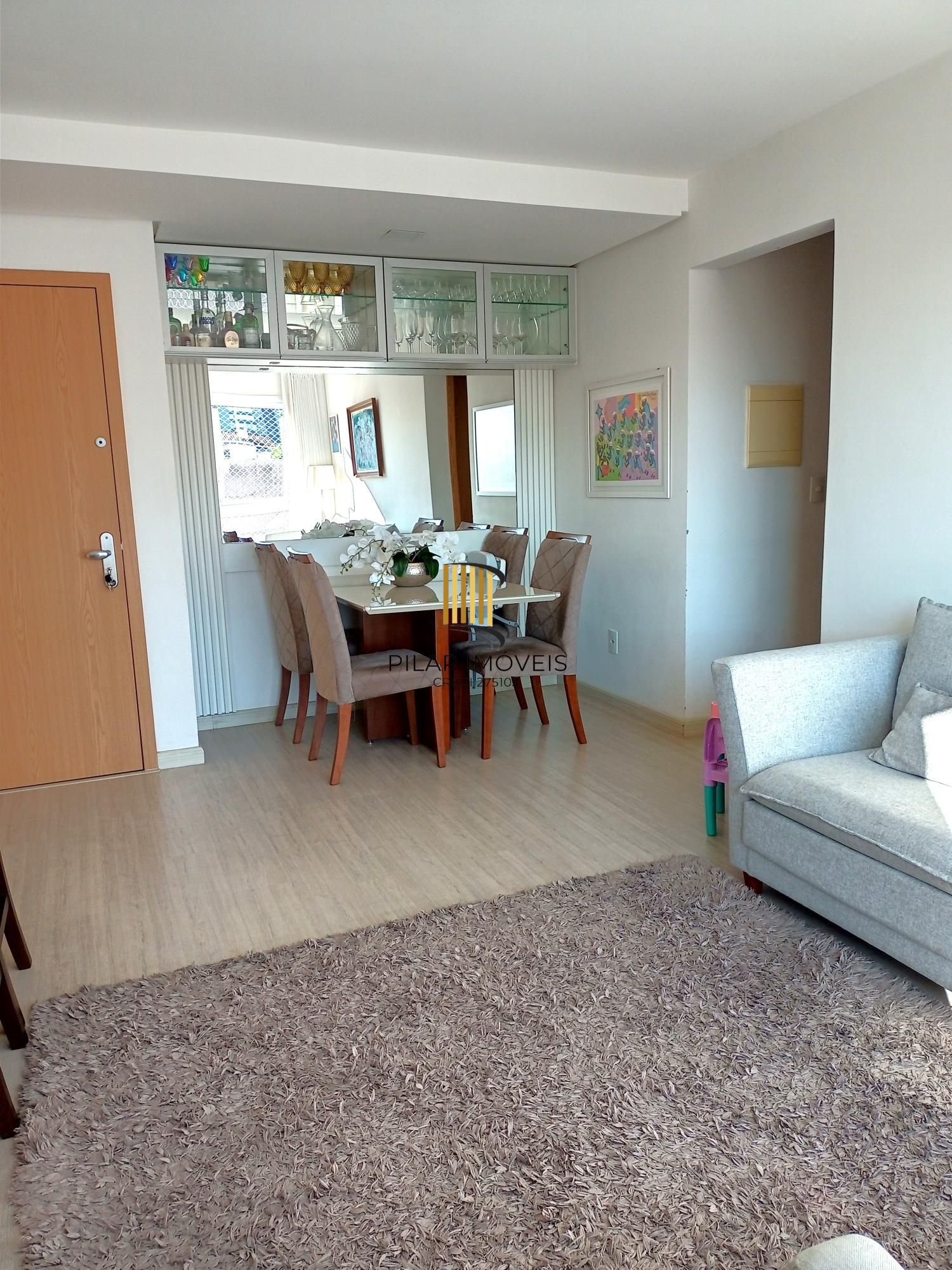 Apartamento 2 Dormitórios (1 Suíte), 64m², Churrasqueira, Vaga Coberta