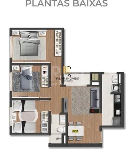 Apartamento em construção de 3 dormitórios no bairro Igara em Canoas