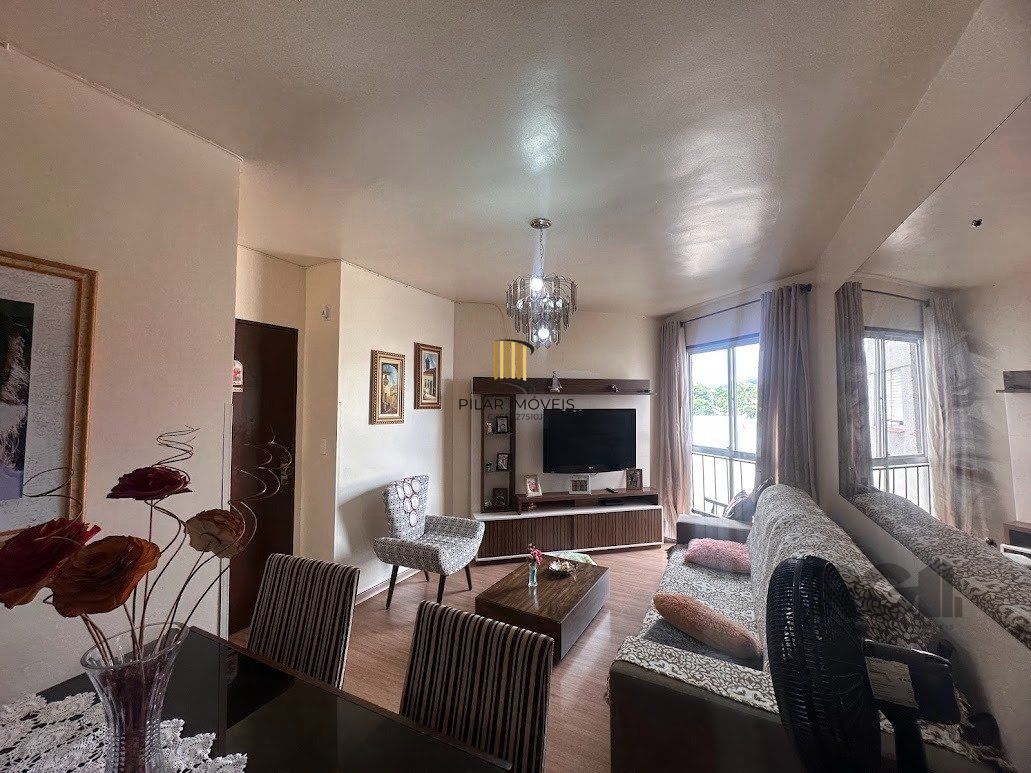 Apartamento a venda, dois dormitórios mobiliado no bairro Cristal.