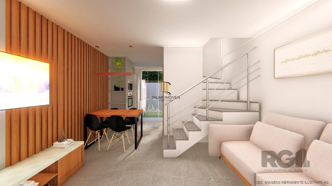 CASA ESTILO SOBRADO COM 2 QUARTOS E PÁTIO, À VENDA NO BAIRRO VILA NOVA, EM PORTO ALEGRE/RS - Pilar Imóveis